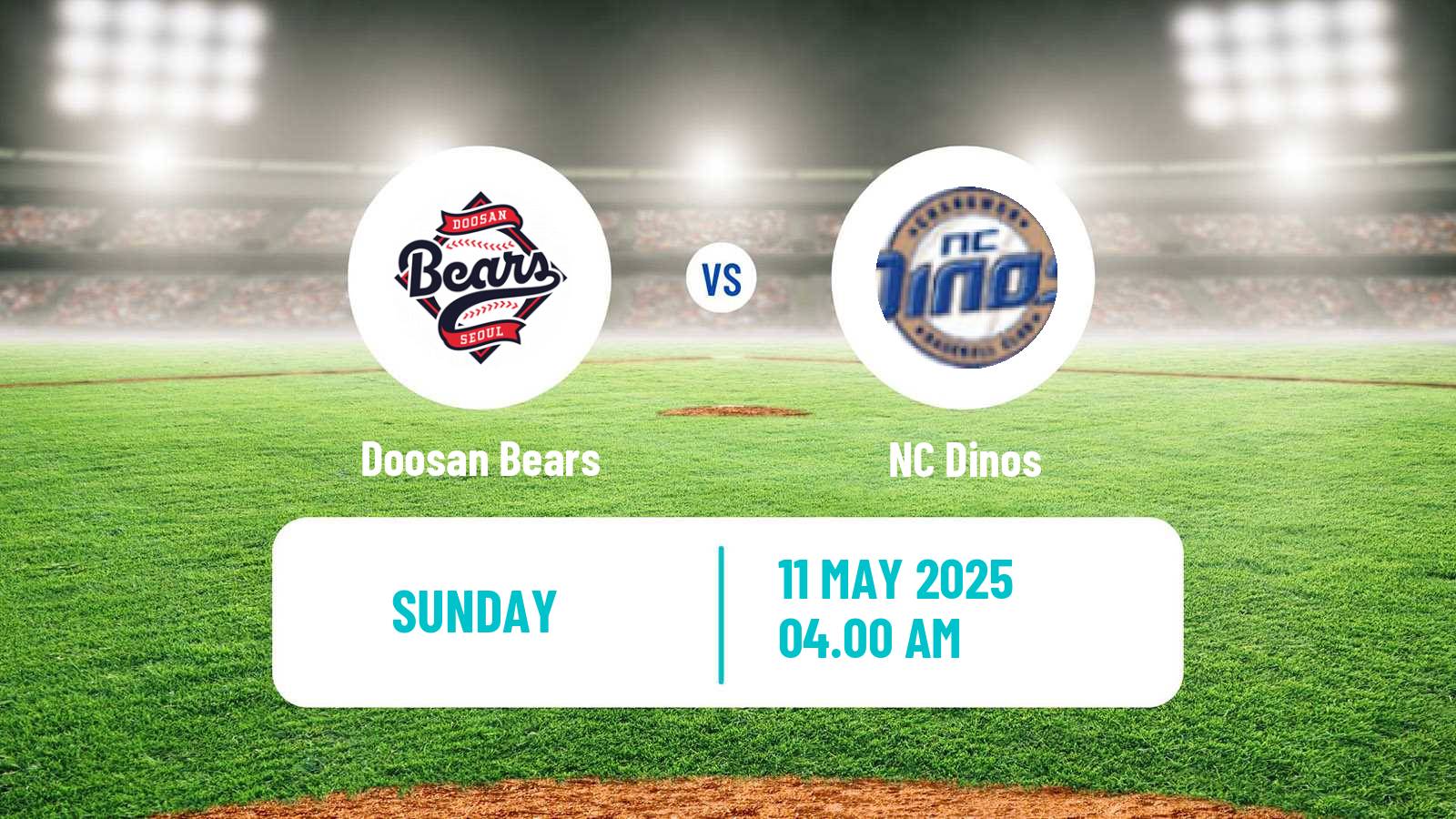 Baseball KBO Doosan Bears - NC Dinos