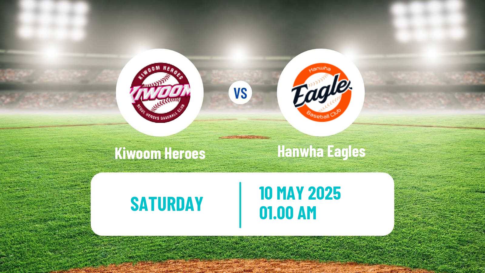 Baseball KBO Kiwoom Heroes - Hanwha Eagles