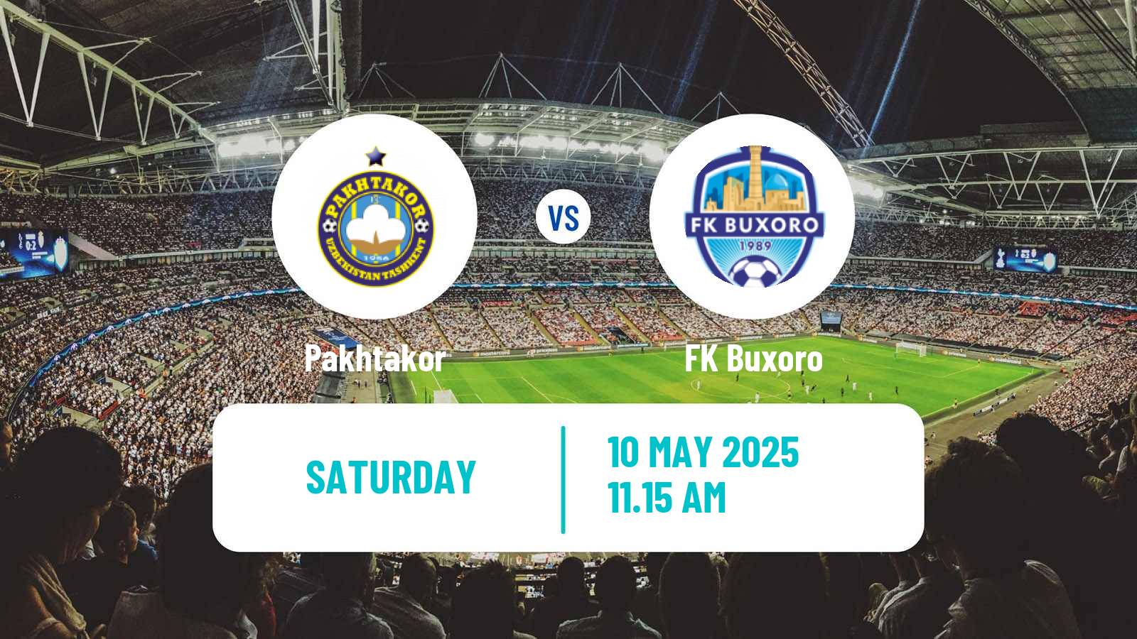 Soccer Uzbek League Pakhtakor - Buxoro