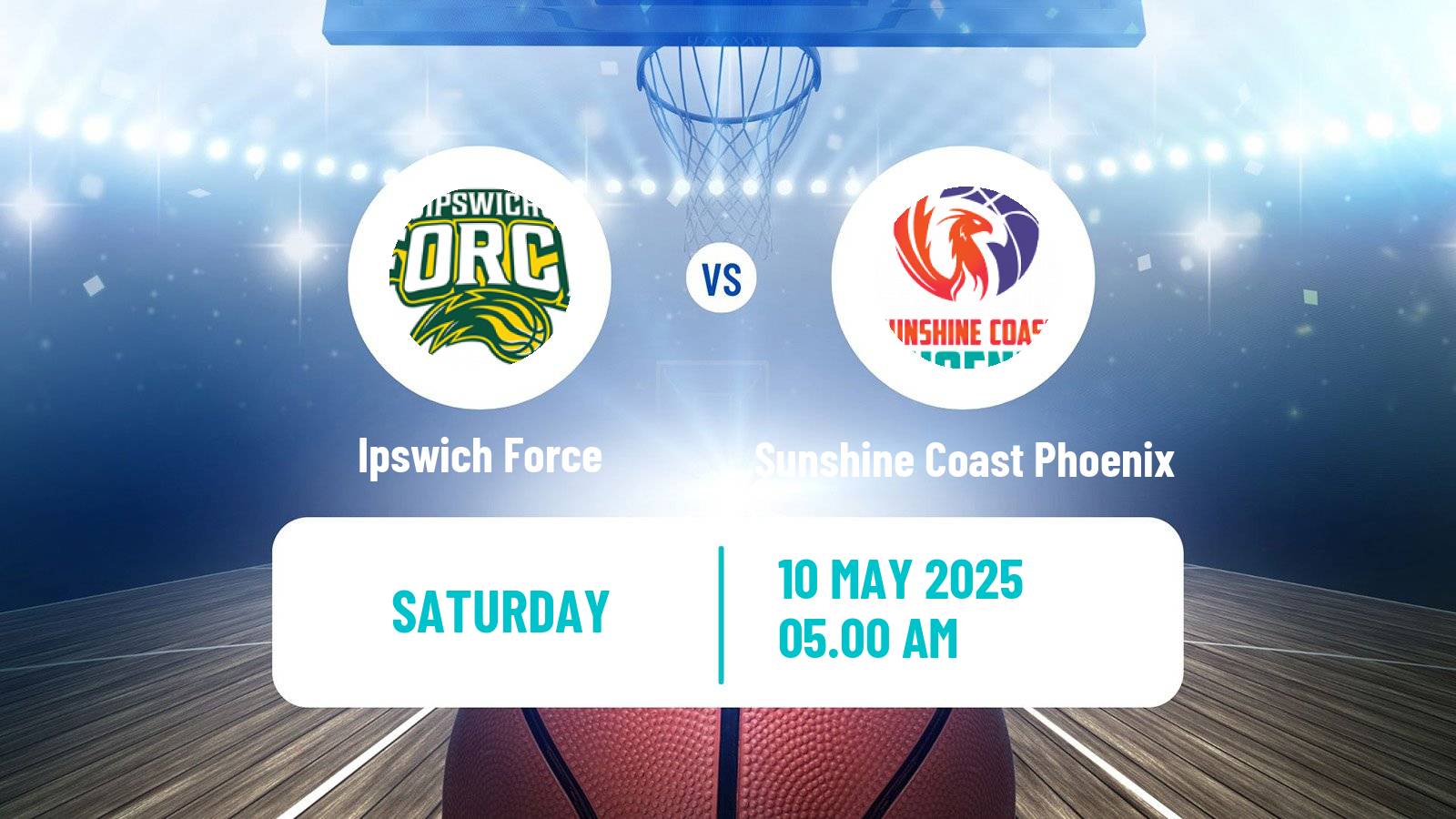 Basketball Australian NBL1 North Ipswich Force - Sunshine Coast Phoenix