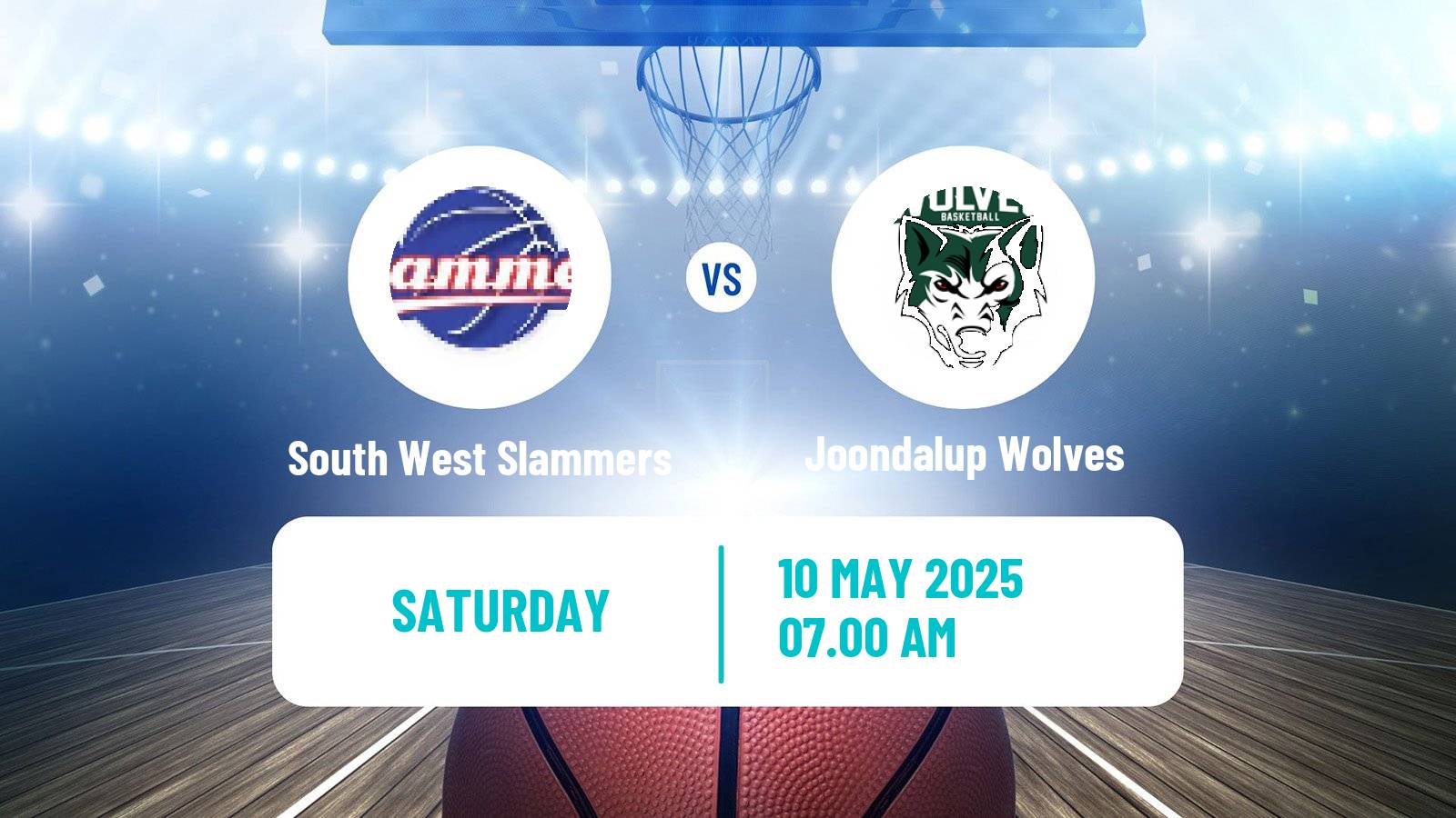 Basketball Australian NBL1 West South West Slammers - Joondalup Wolves