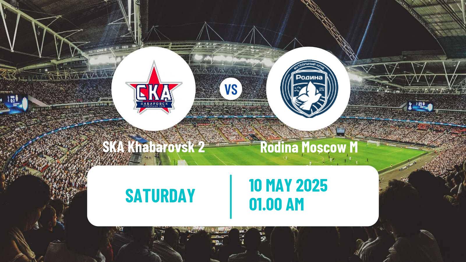 Soccer FNL 2 Division B Group 3 SKA Khabarovsk 2 - Rodina Moscow M