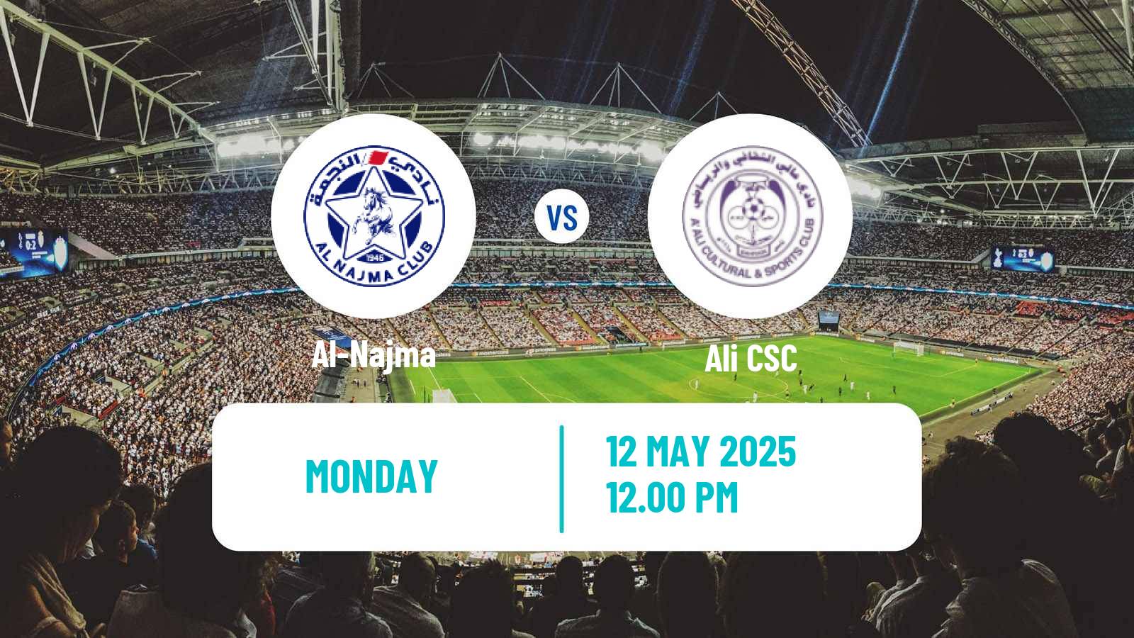 Soccer Bahraini Premier League Al-Najma - Ali CSC