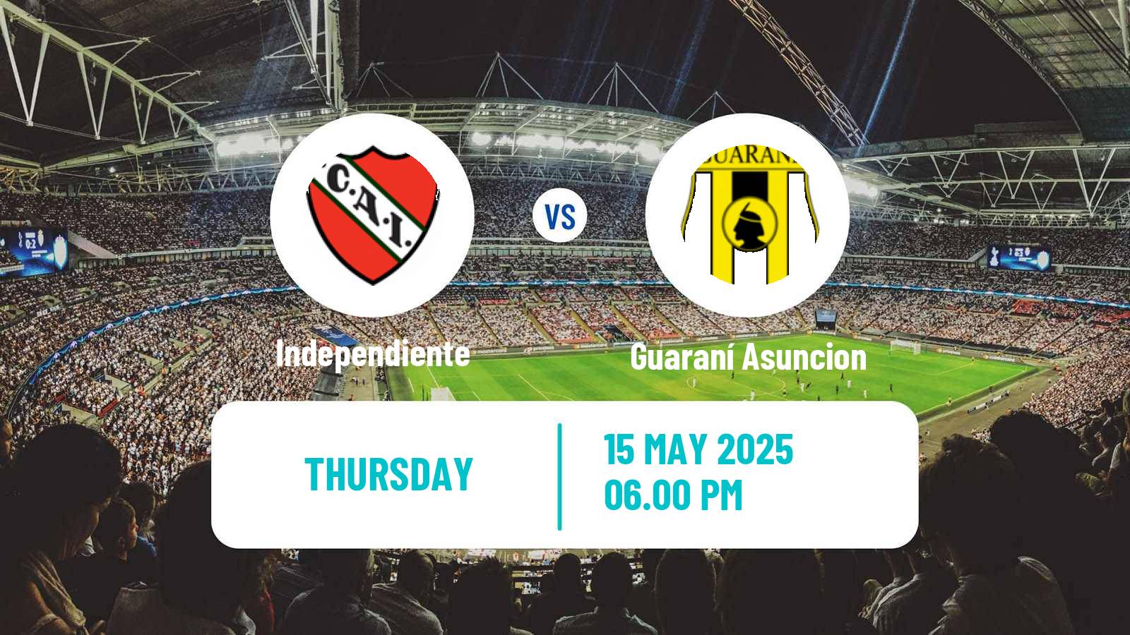 Soccer Copa Sudamericana Independiente - Guaraní Asuncion