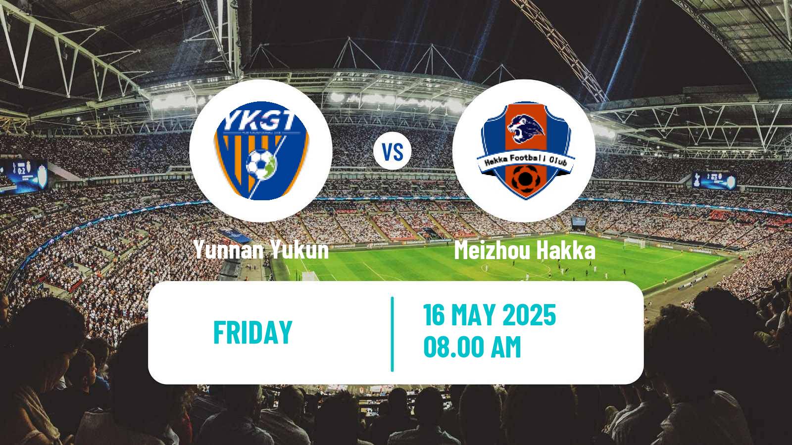 Soccer Chinese Super League Yunnan Yukun - Meizhou Hakka
