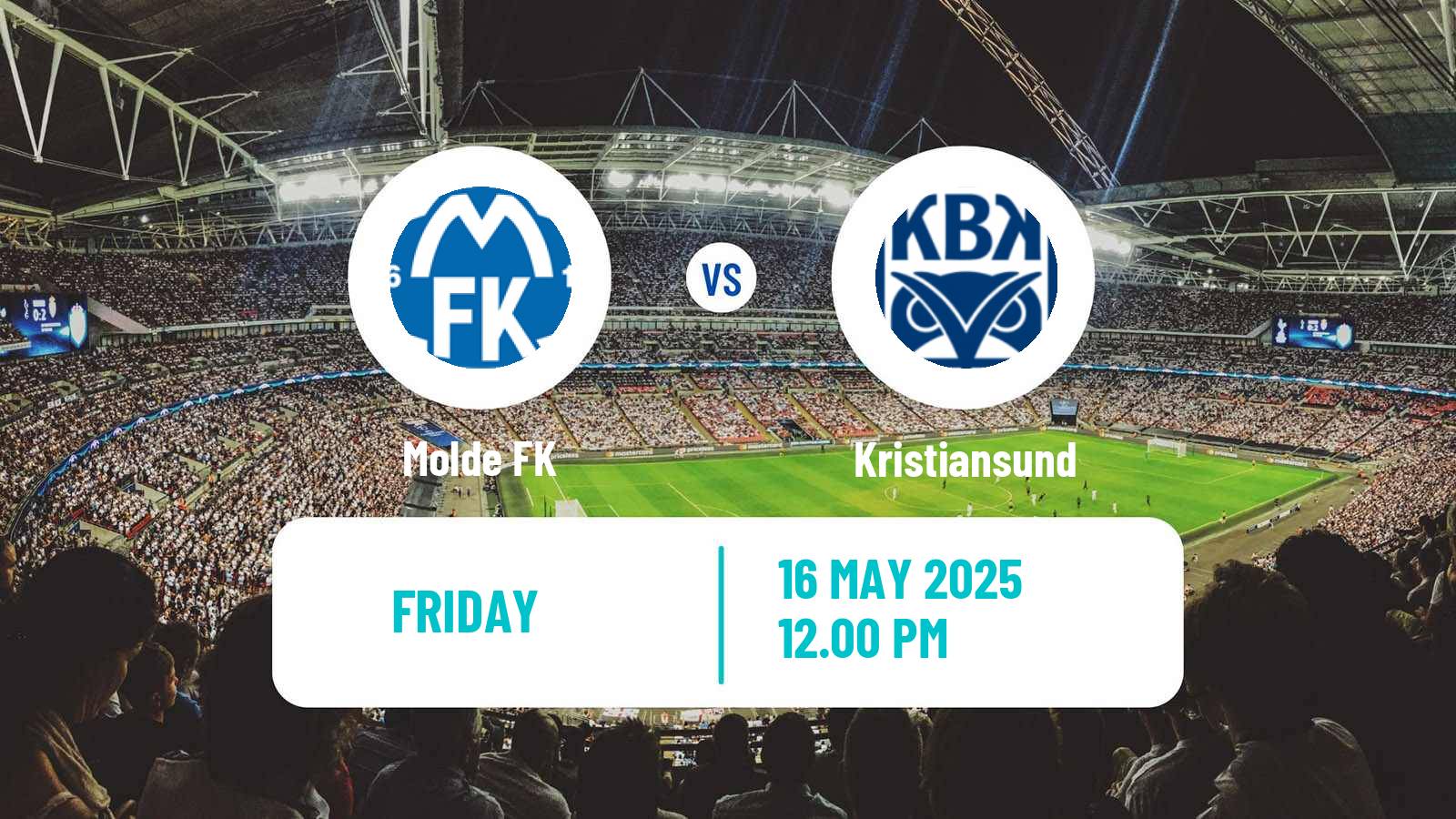 Soccer Norwegian Eliteserien Molde - Kristiansund