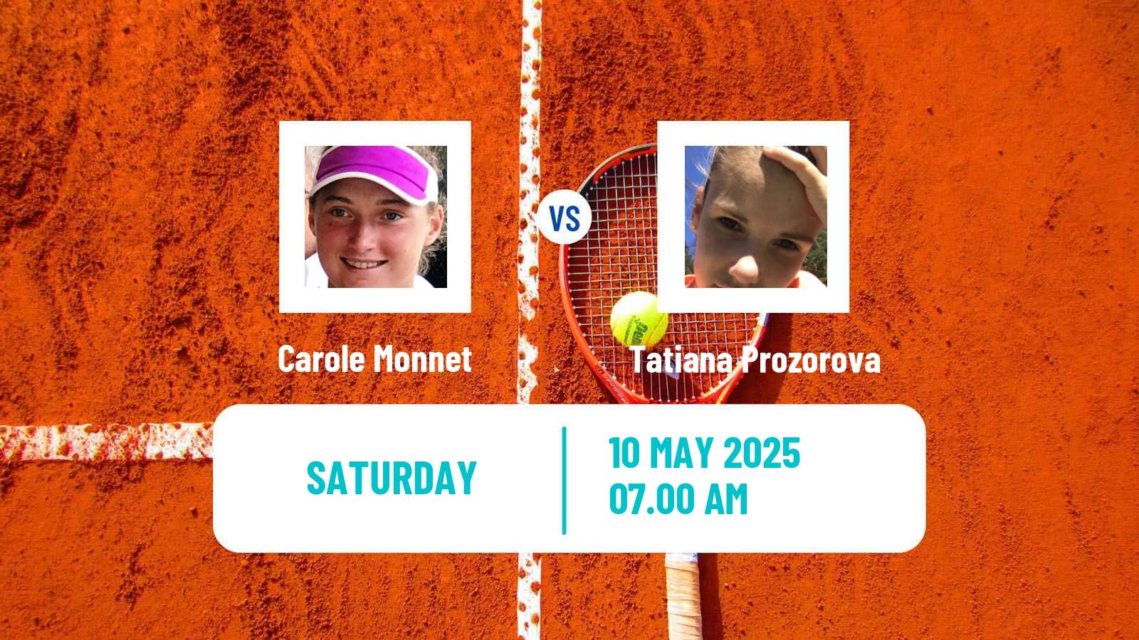 Tennis ITF W75 Saint Gaudens Women Carole Monnet - Tatiana Prozorova