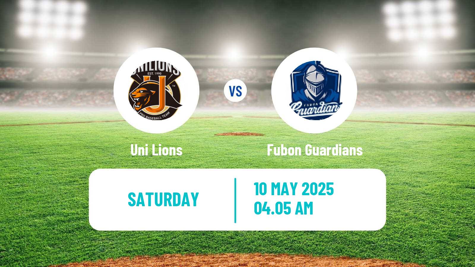 Baseball Taiwan CPBL Uni Lions - Fubon Guardians