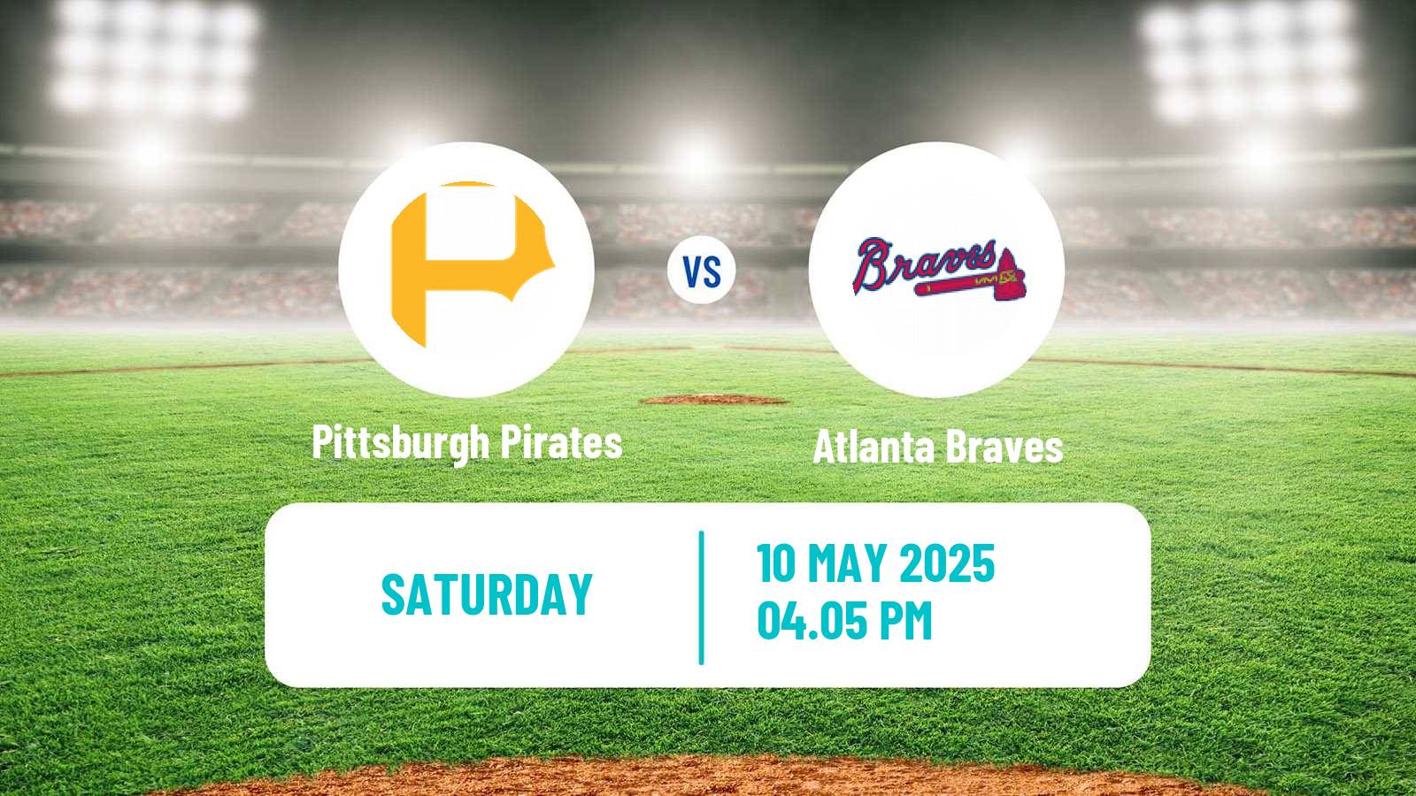 Baseball MLB Pittsburgh Pirates - Atlanta Braves