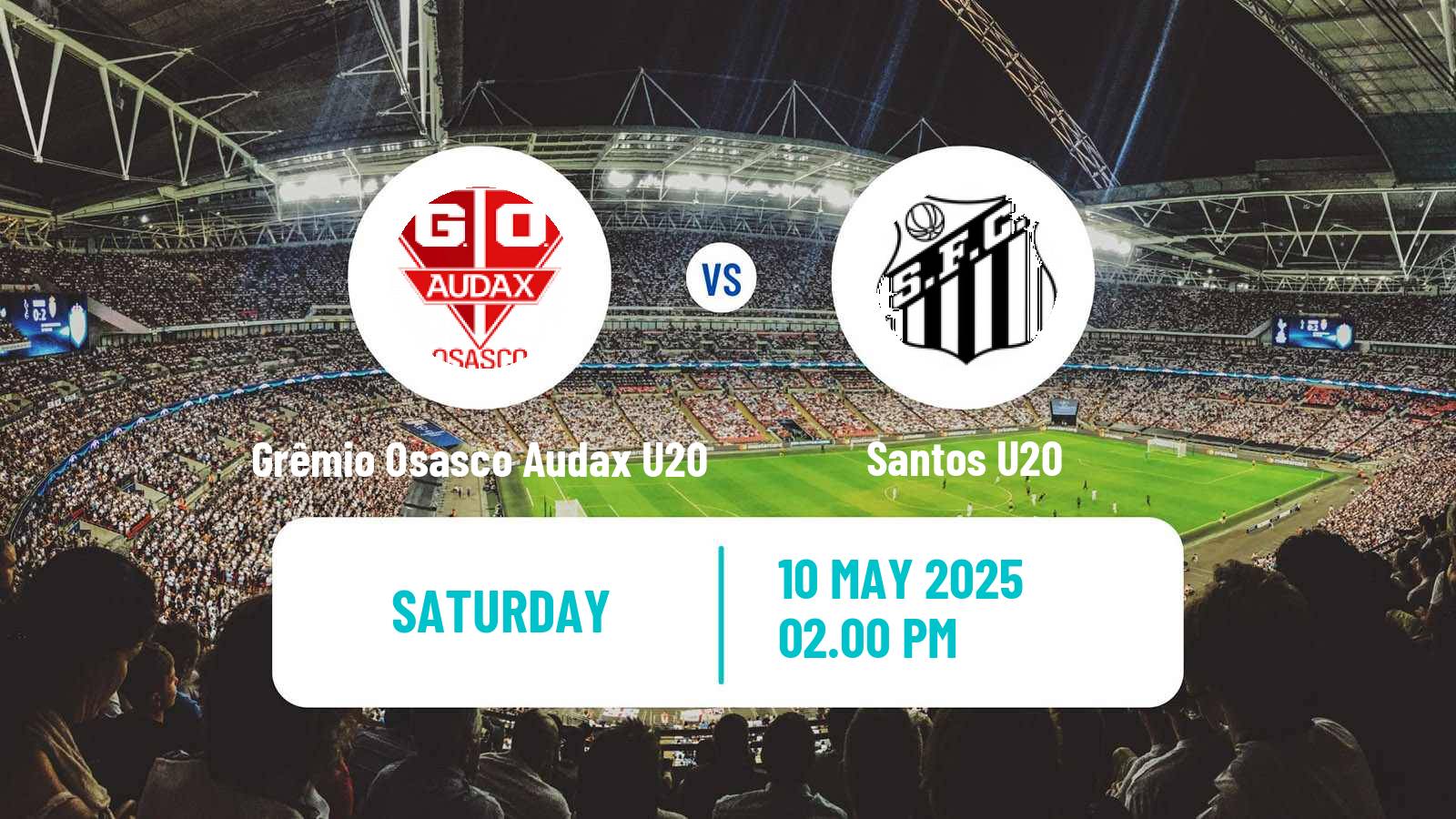 Soccer Brazilian Paulista U20 Grêmio Osasco Audax U20 - Santos U20