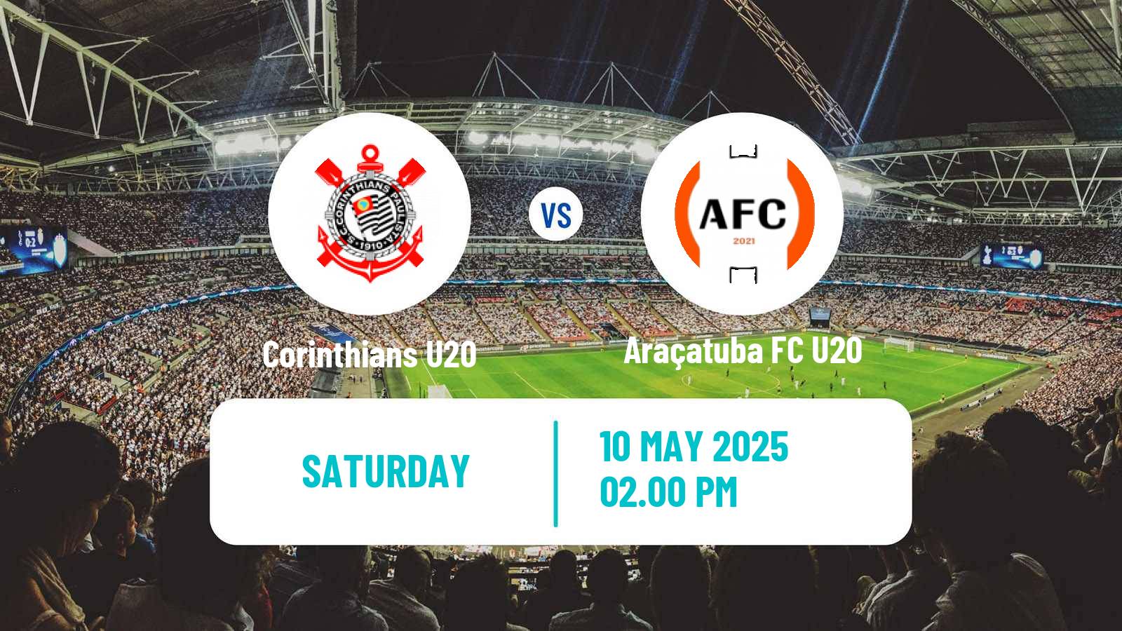 Soccer Brazilian Paulista U20 Corinthians U20 - Araçatuba FC U20