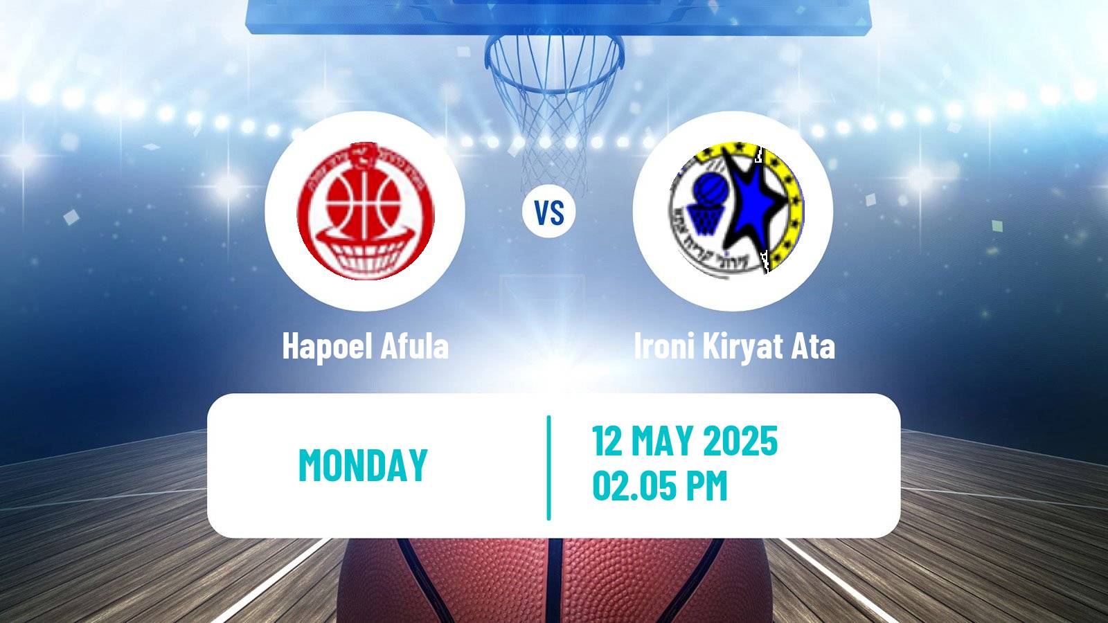 Basketball Israeli Basketball Super League Hapoel Afula - Ironi Kiryat Ata