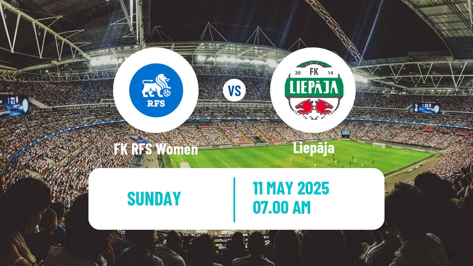 Soccer Latvian 1 Liga Women RFS - Liepāja