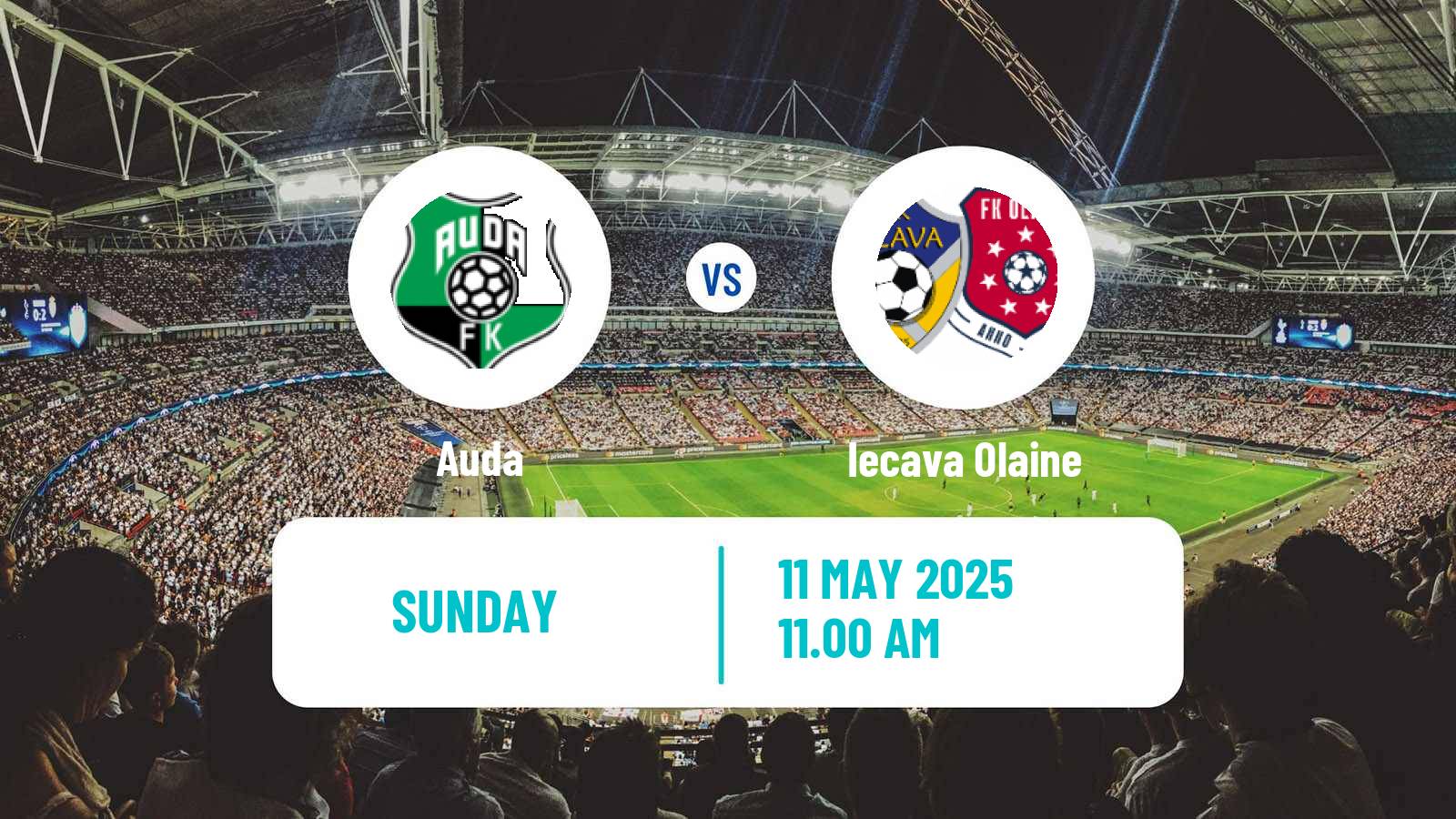 Soccer Latvian 1 Liga Women Auda - Iecava Olaine