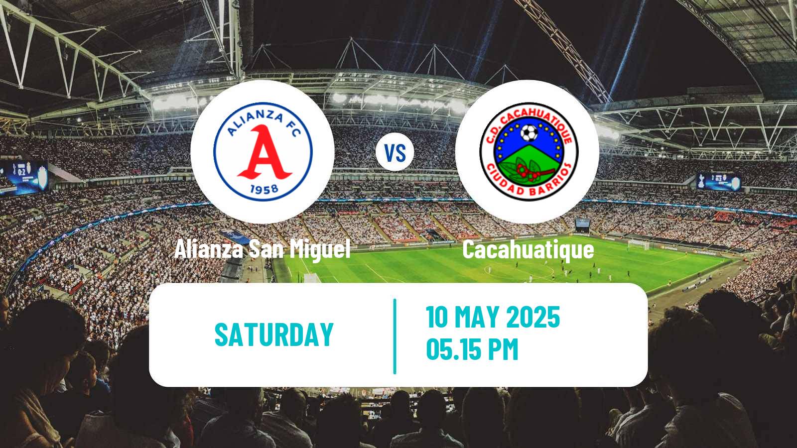 Soccer El Salvador Primera Division Alianza San Miguel - Cacahuatique