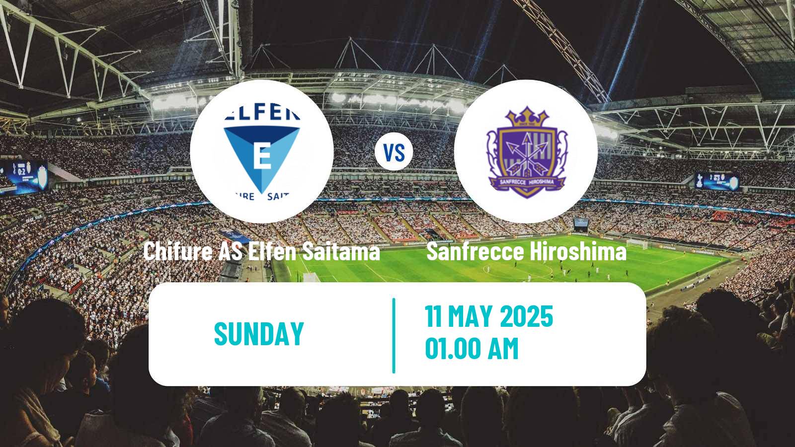Soccer Japan WE League Women Chifure AS Elfen Saitama - Sanfrecce Hiroshima