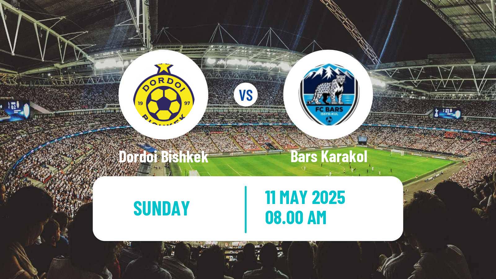 Soccer Kyrgyzstan Premier Liga Dordoi Bishkek - Bars Karakol
