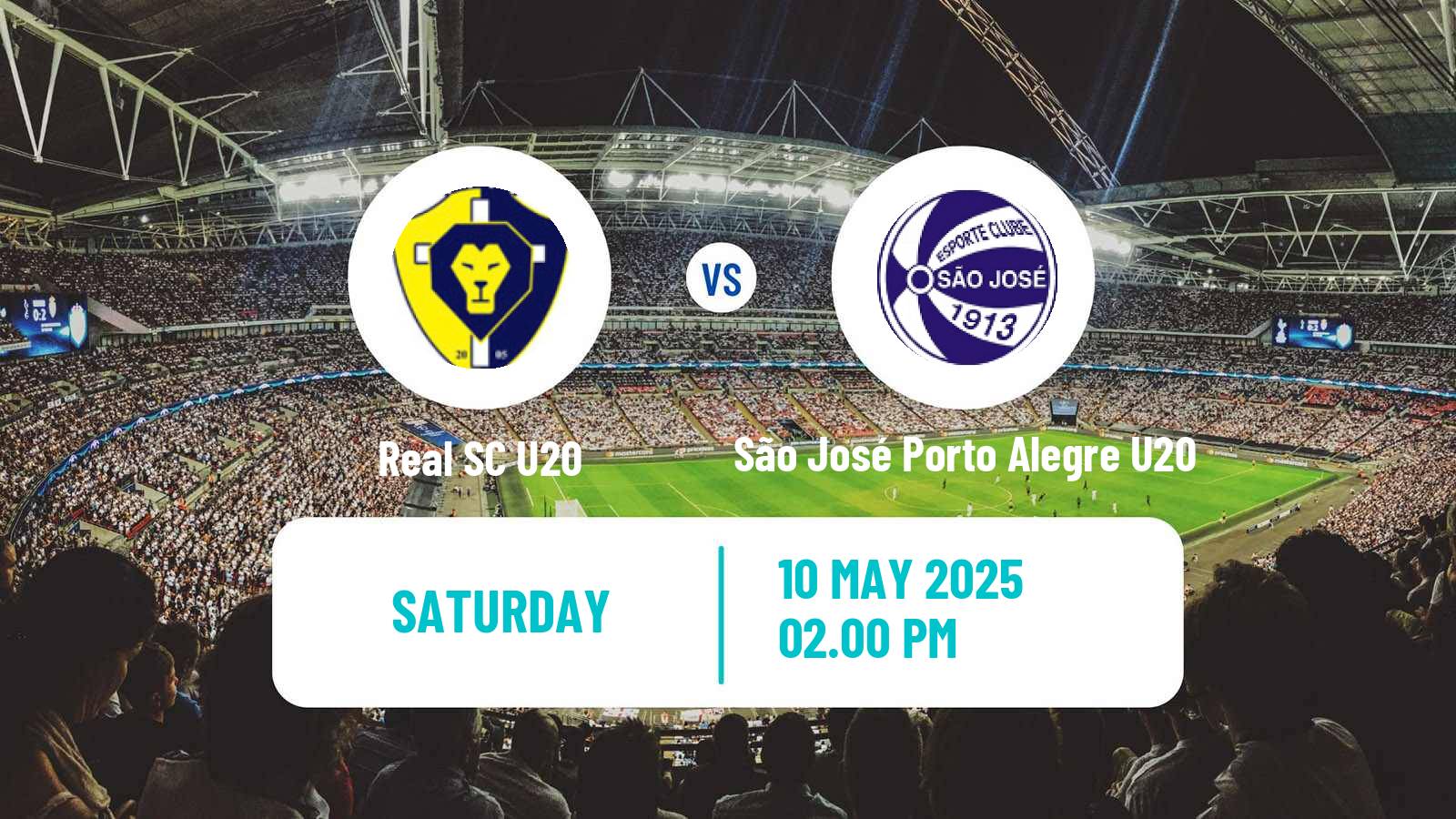 Soccer Brazilian Gaucho U20 Real SC U20 - São José Porto Alegre U20