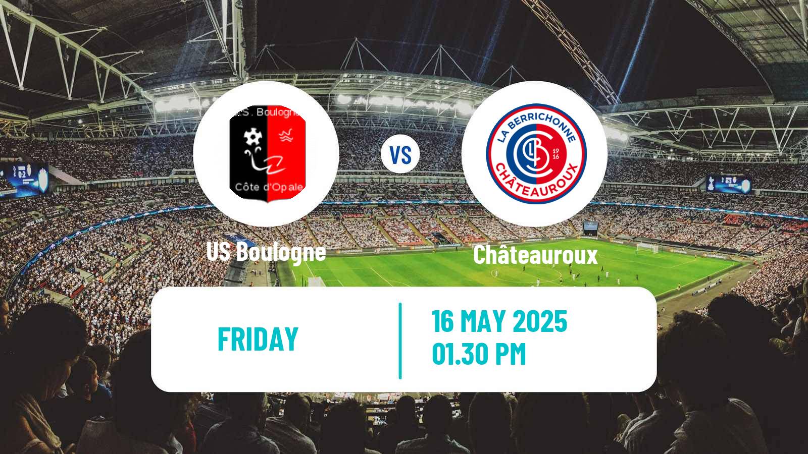Soccer French National League Boulogne - Châteauroux