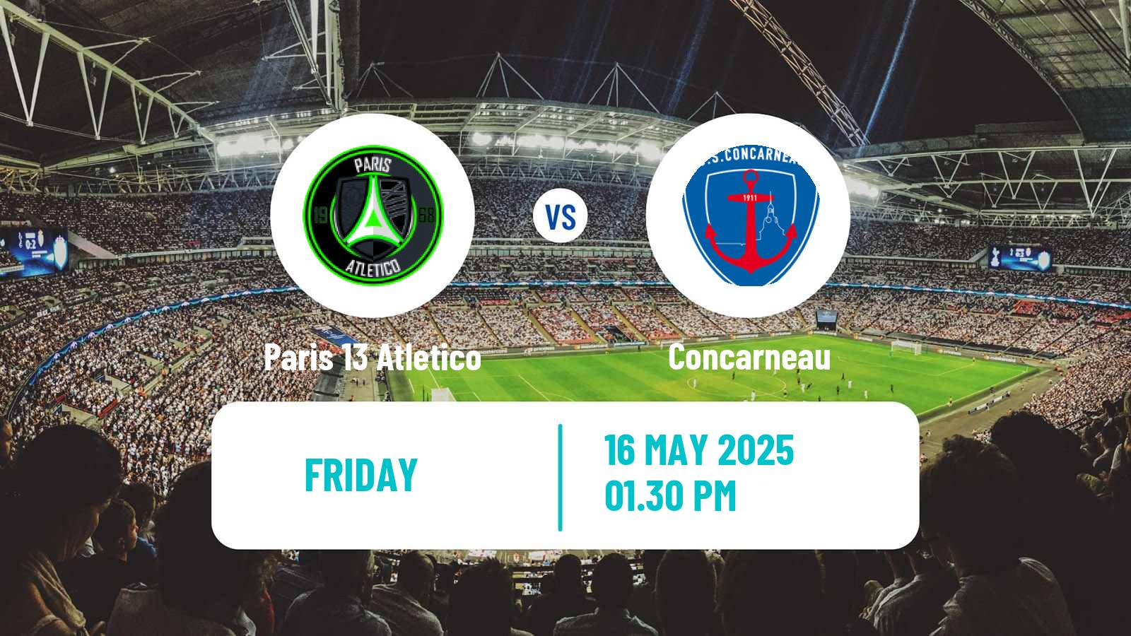 Soccer French National League Paris 13 Atletico - Concarneau