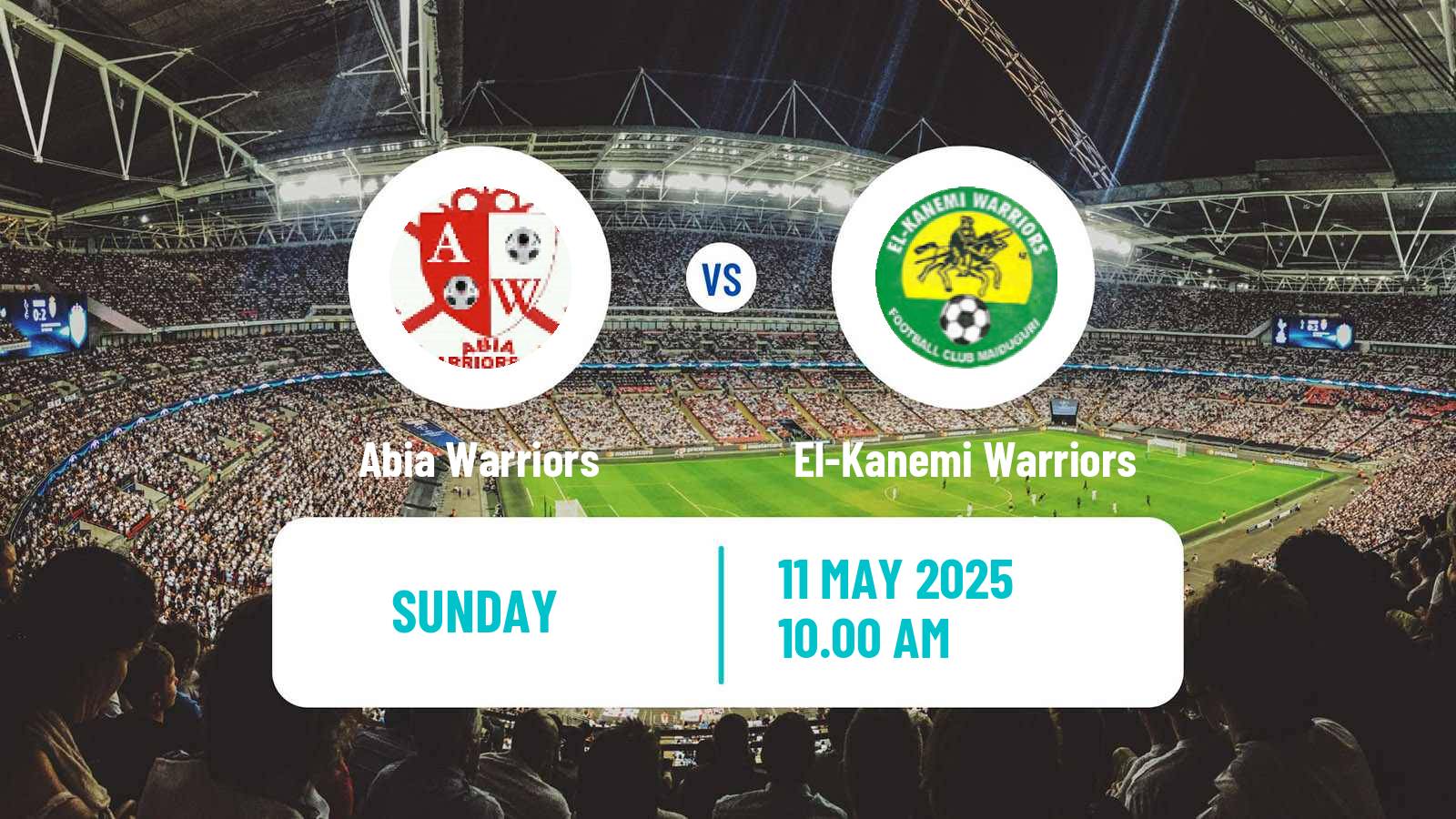 Soccer Nigerian Premier League Abia Warriors - El-Kanemi Warriors