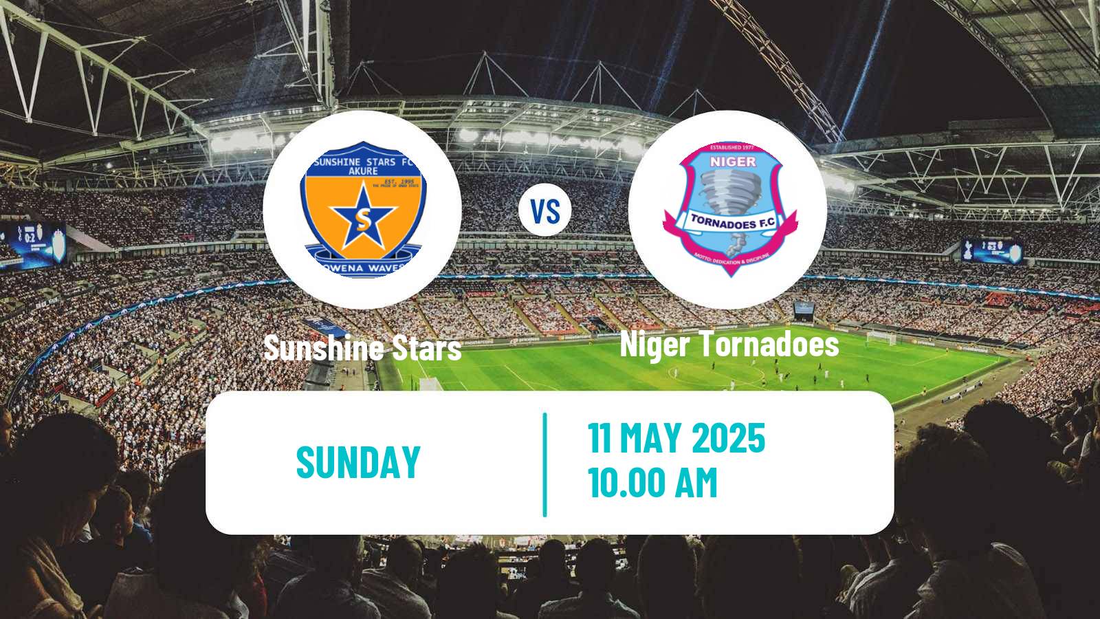 Soccer Nigerian Premier League Sunshine Stars - Niger Tornadoes