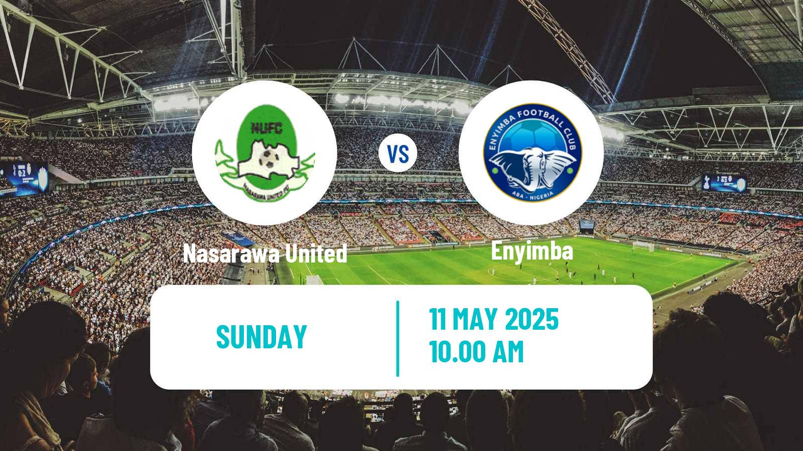 Soccer Nigerian Premier League Nasarawa United - Enyimba