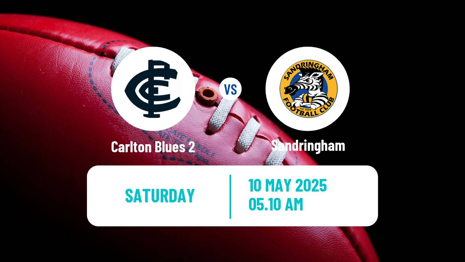 Aussie rules VFL Carlton Blues 2 - Sandringham