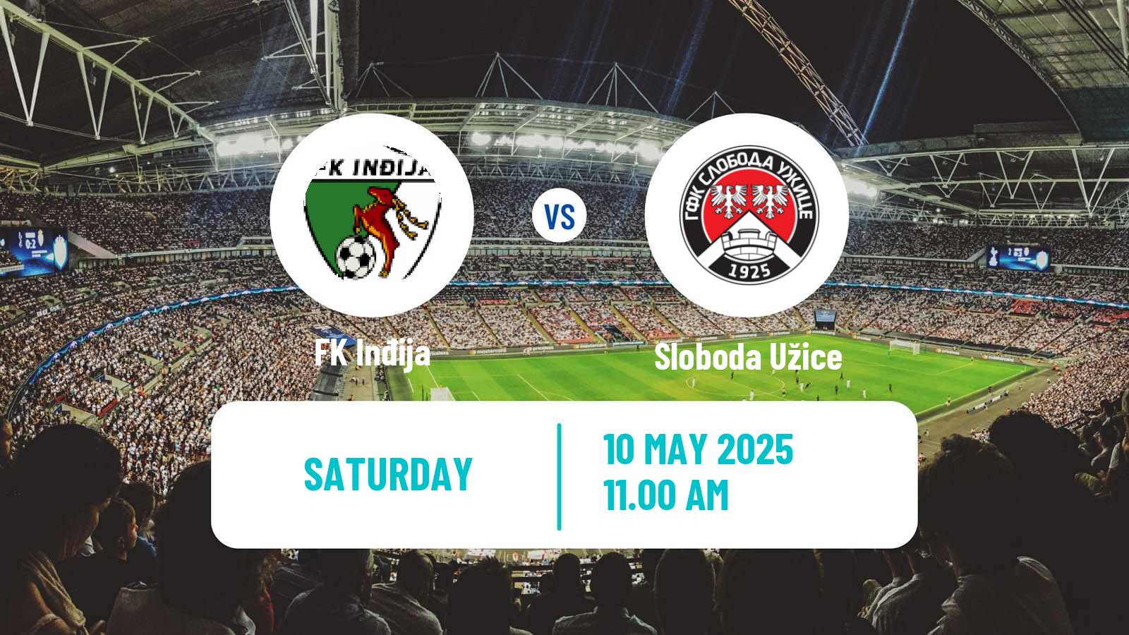 Soccer Serbian Prva Liga Inđija - Sloboda Užice