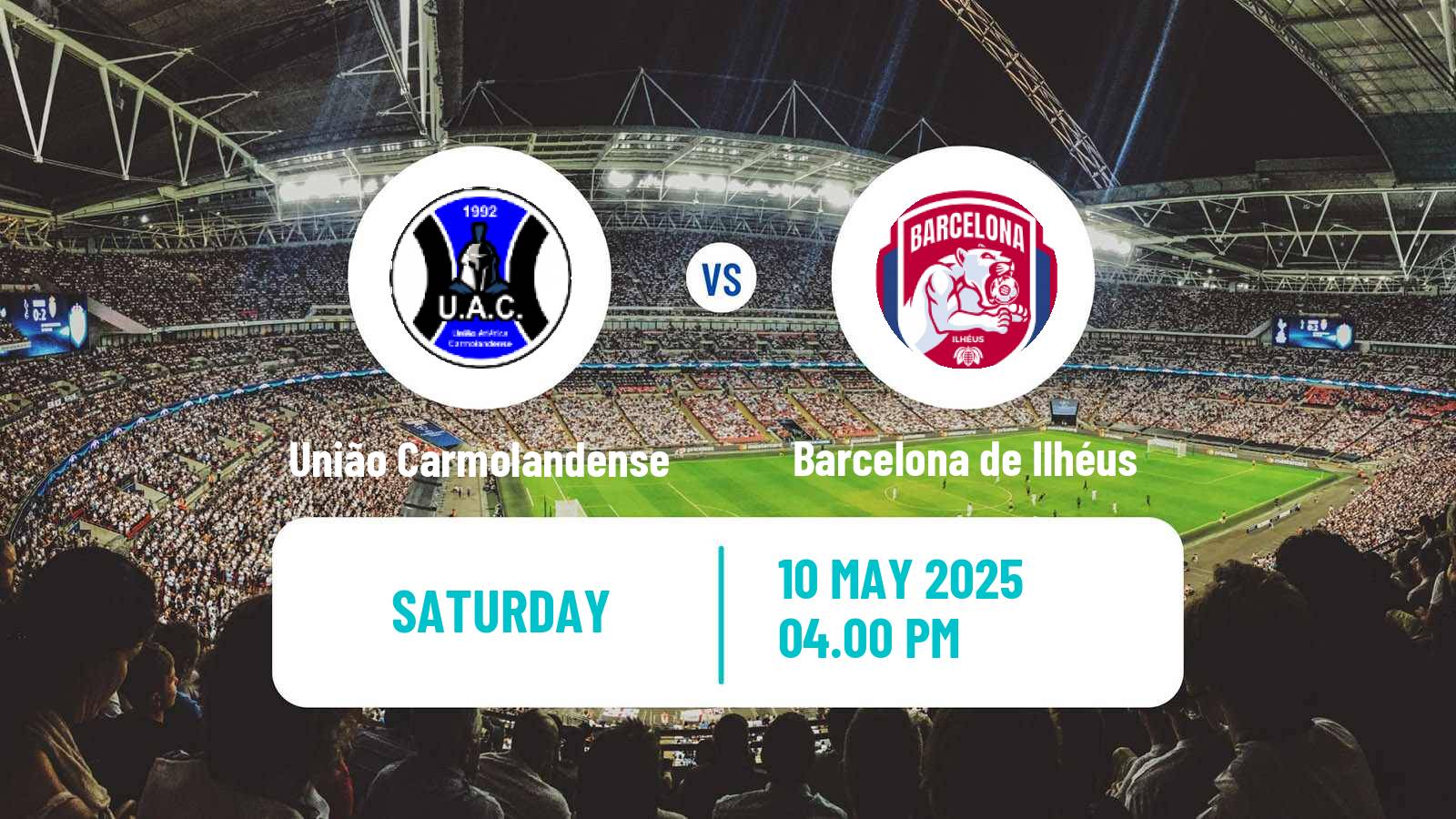 Soccer Brazilian Serie D União Carmolandense - Barcelona de Ilhéus