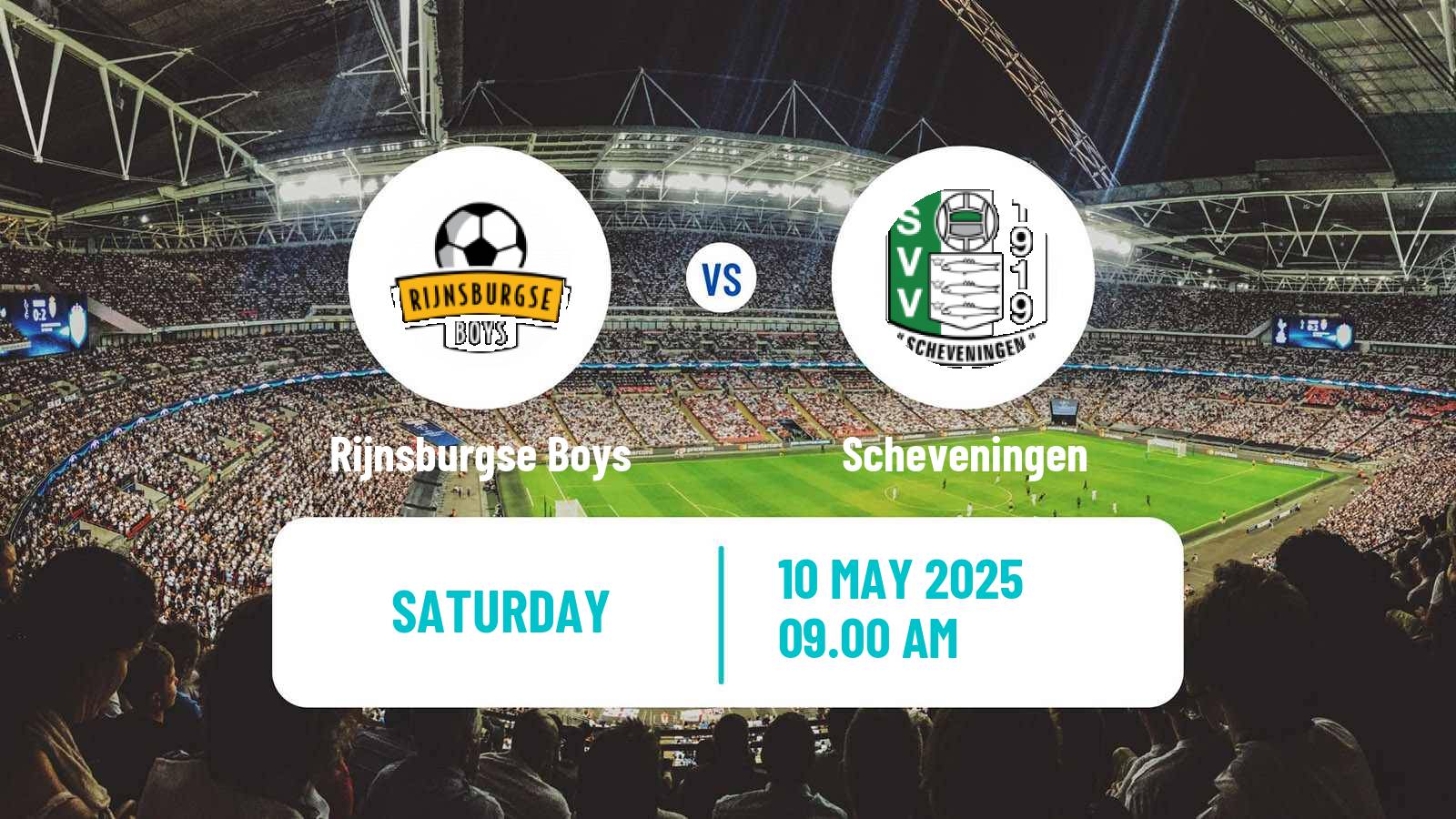 Soccer Dutch Tweede Divisie Rijnsburgse Boys - Scheveningen