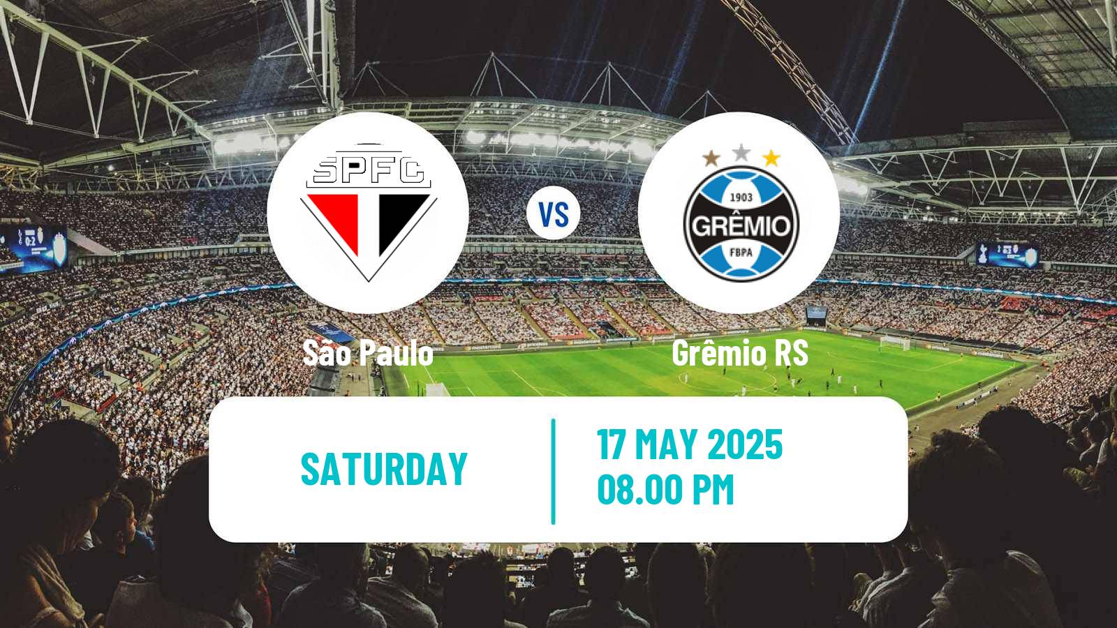 Soccer Brazilian Serie A São Paulo - Grêmio
