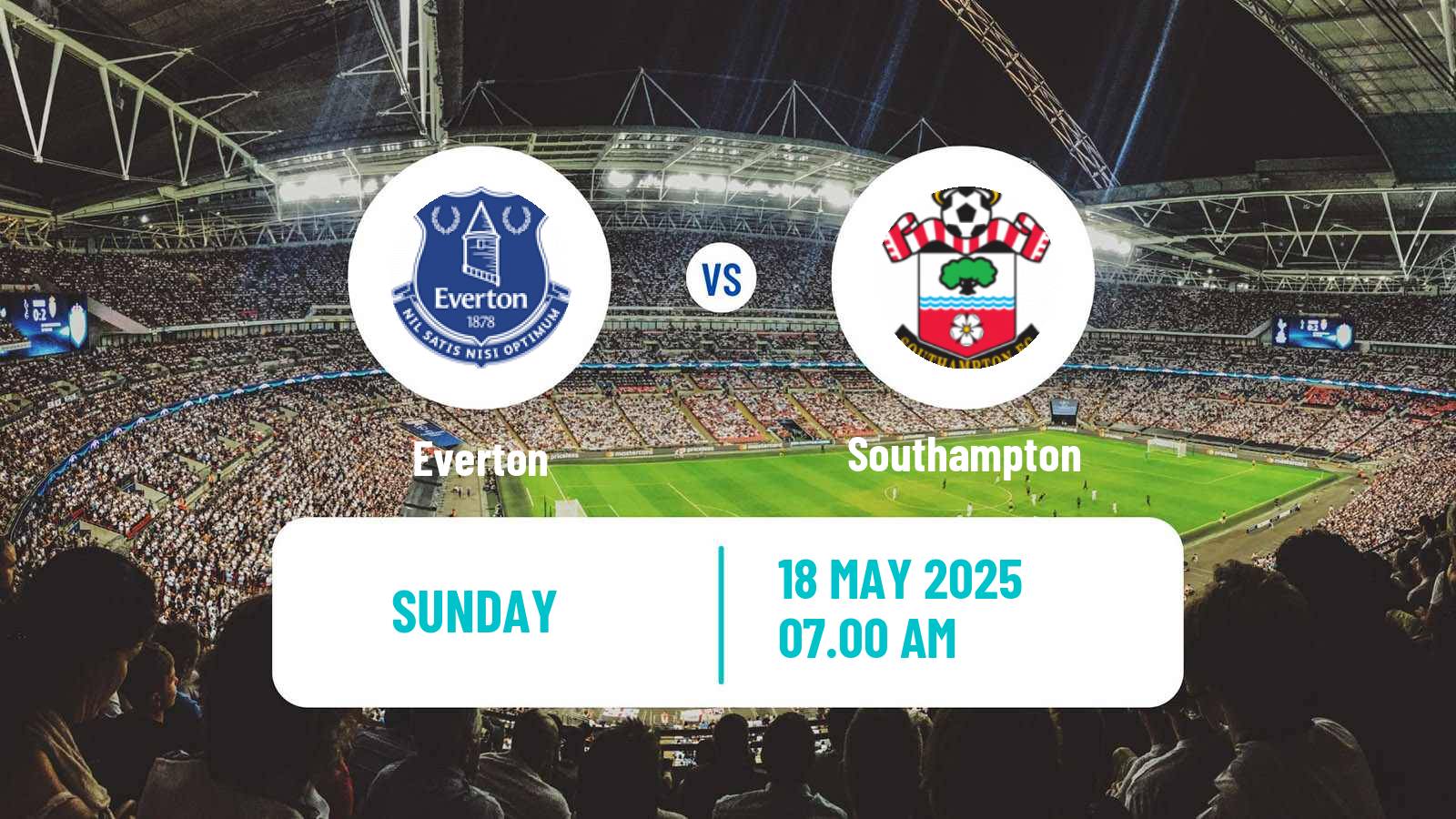 Soccer English Premier League Everton - Southampton