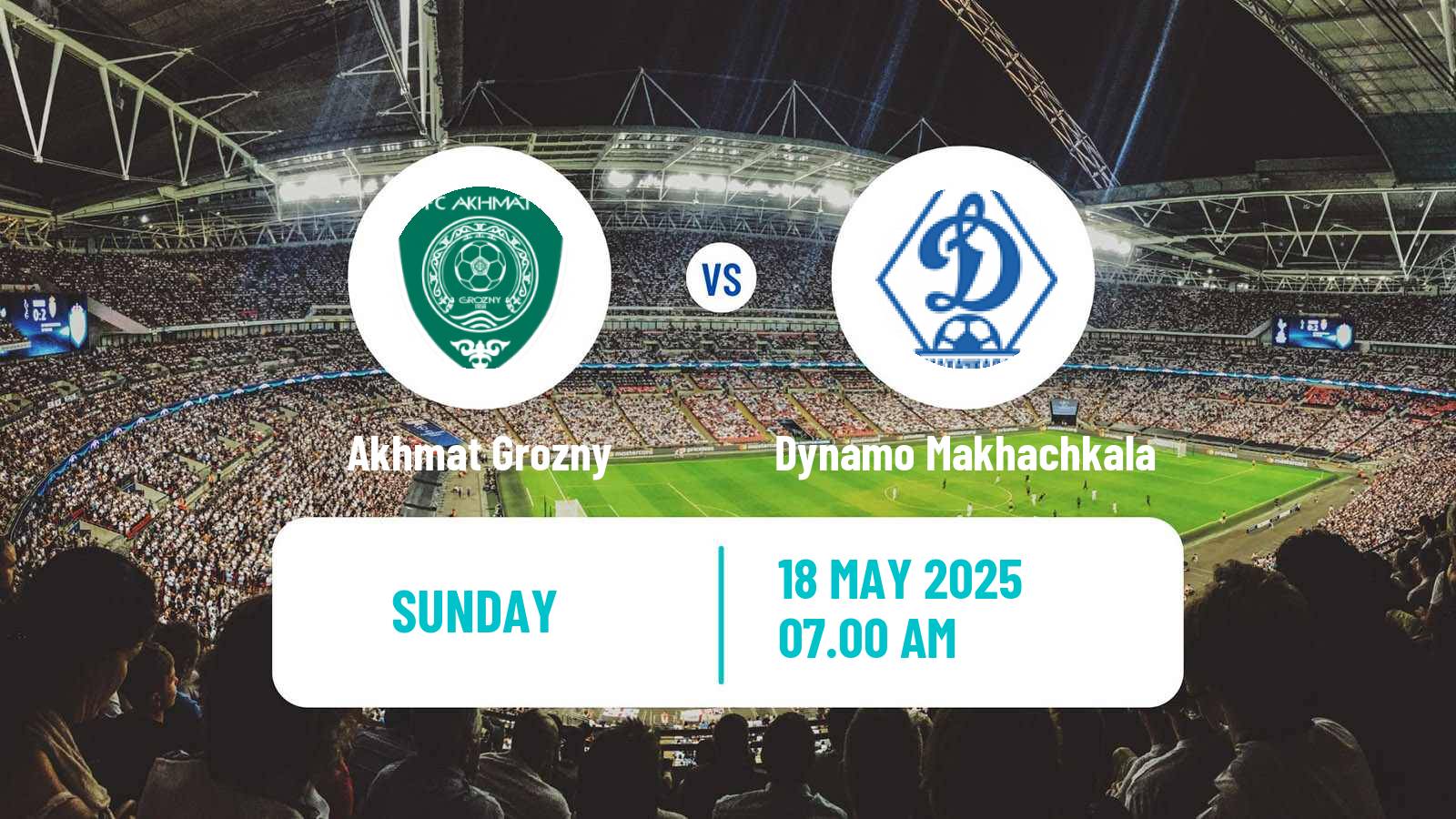 Soccer Russian Premier League Akhmat Grozny - Dynamo Makhachkala