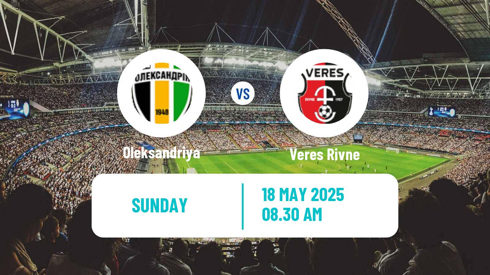 Soccer Ukrainian Premier League Oleksandriya - Veres Rivne