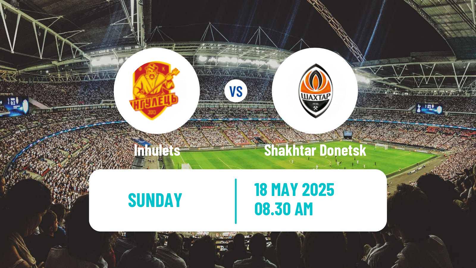 Soccer Ukrainian Premier League Inhulets - Shakhtar Donetsk
