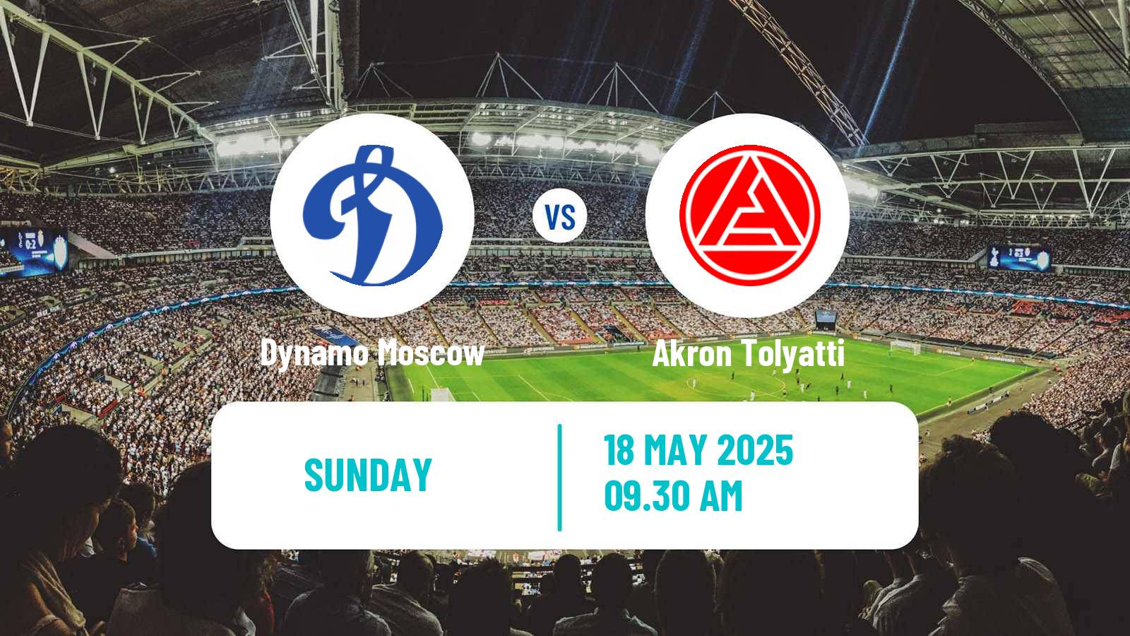 Soccer Russian Premier League Dynamo Moscow - Akron Tolyatti