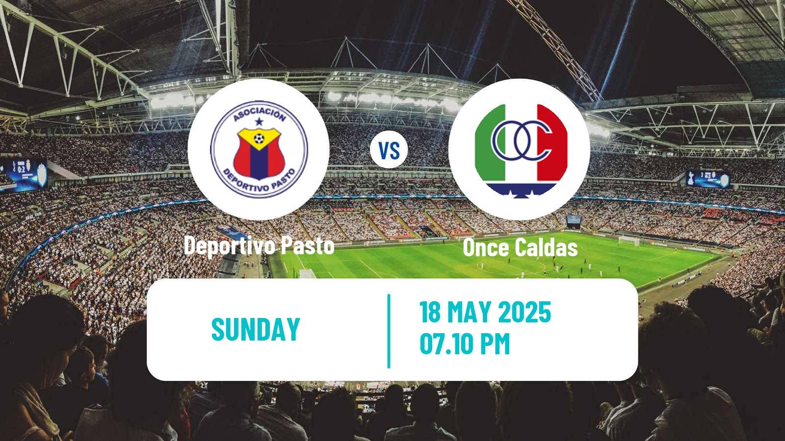 Soccer Colombian Primera A Deportivo Pasto - Once Caldas