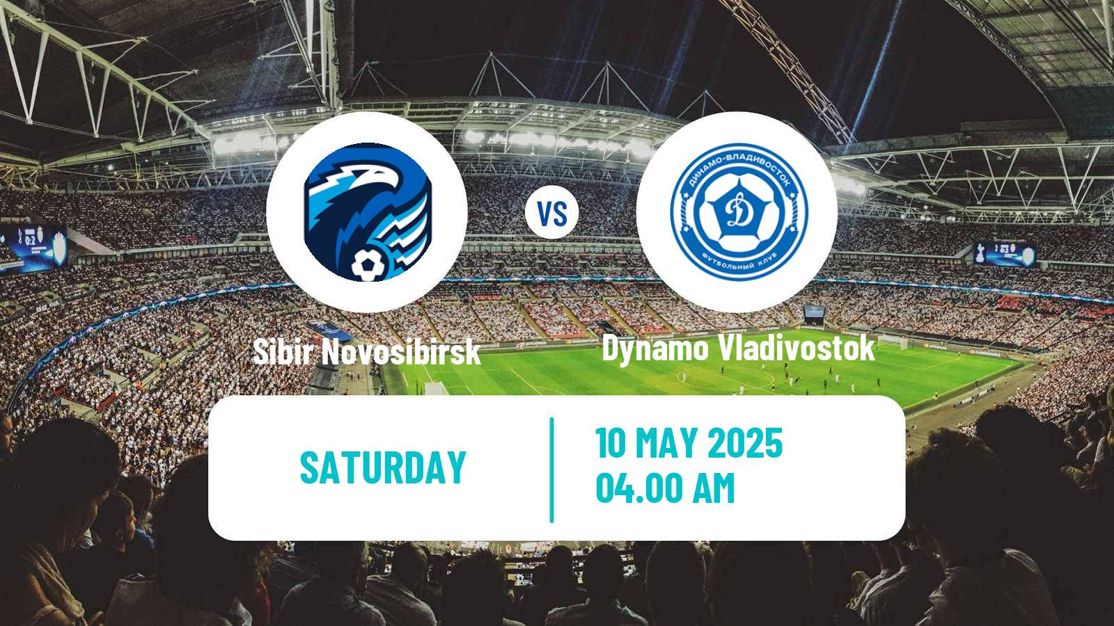 Soccer Russian FNL 2 Division A Silver Sibir Novosibirsk - Dynamo Vladivostok
