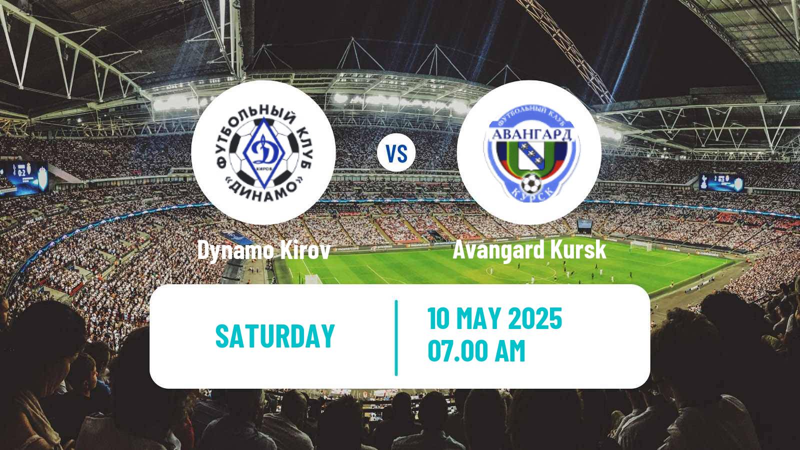 Soccer Russian FNL 2 Division A Silver Dynamo Kirov - Avangard Kursk