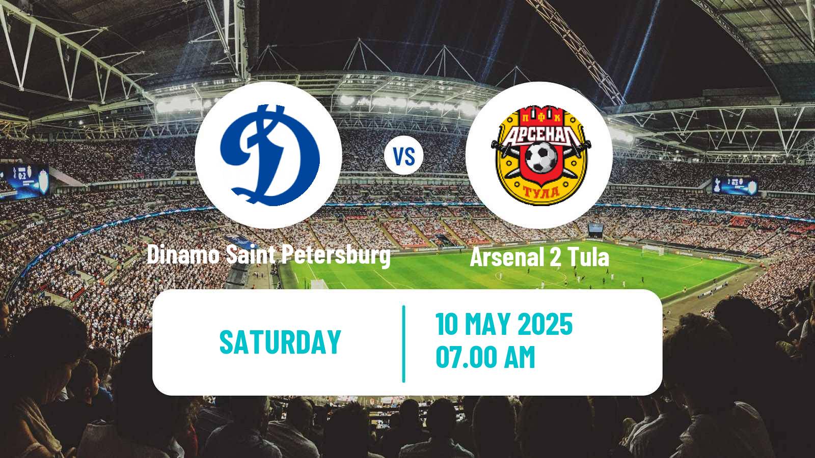 Soccer FNL 2 Division B Group 3 Dinamo Saint Petersburg - Arsenal 2 Tula