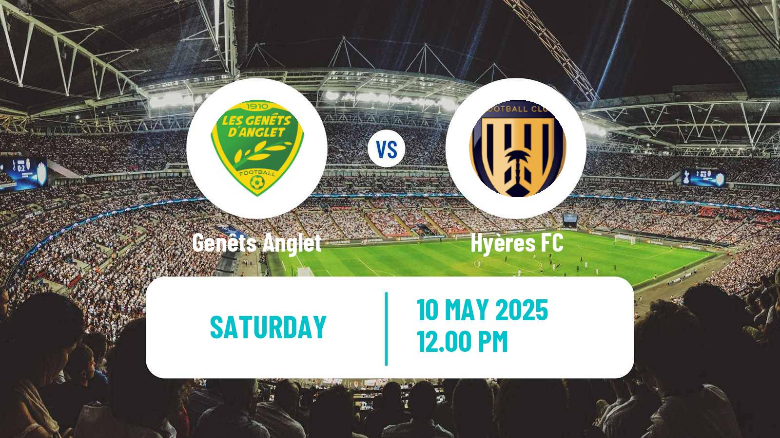 Soccer French National 2 - Group A Genêts Anglet - Hyères
