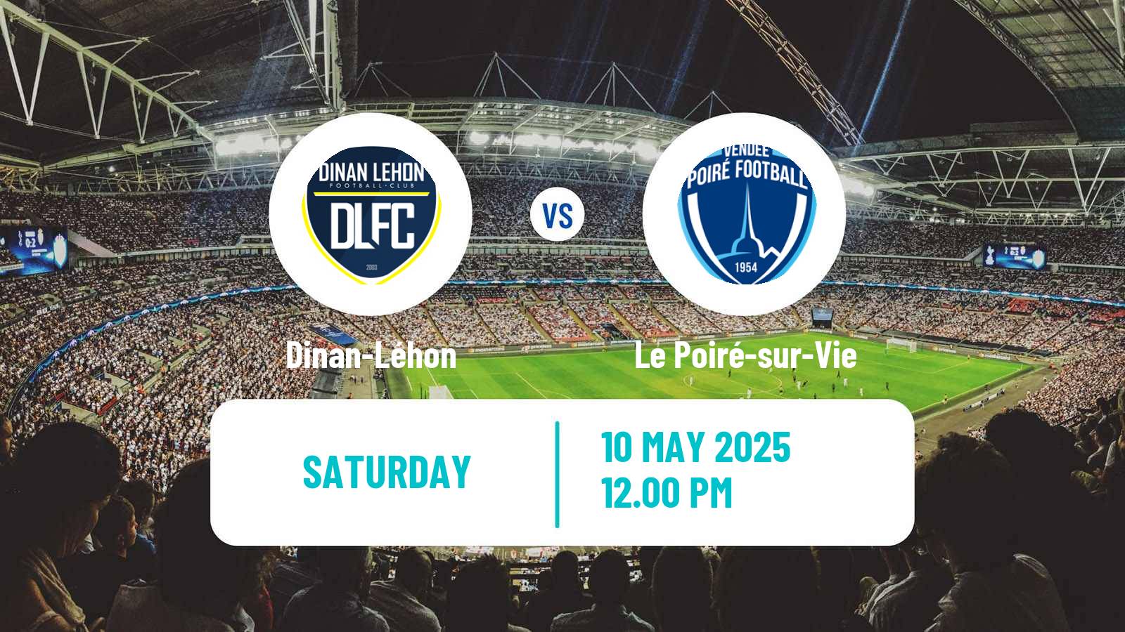 Soccer French National 2 - Group B Dinan-Léhon - Le Poiré-sur-Vie