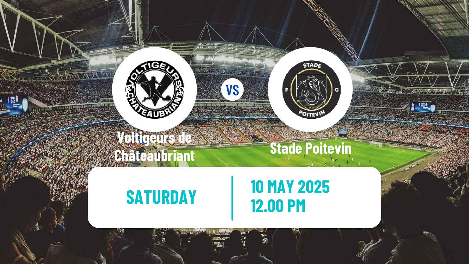Soccer French National 2 - Group B Voltigeurs de Châteaubriant - Stade Poitevin