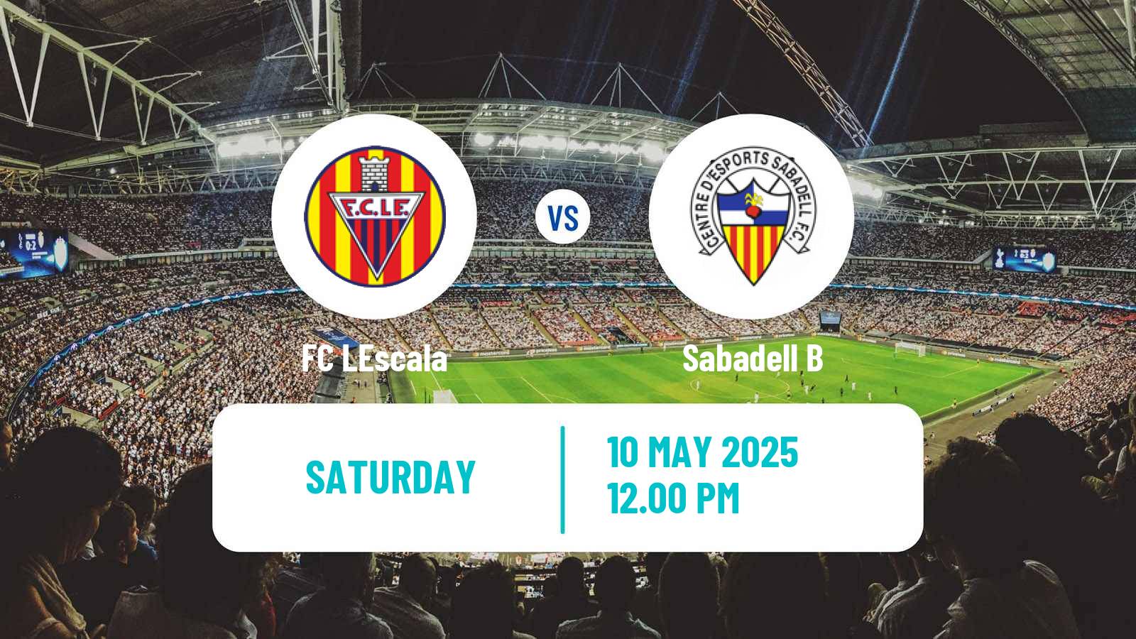 Soccer Spanish Tercera RFEF - Group 5 LEscala - Sabadell B