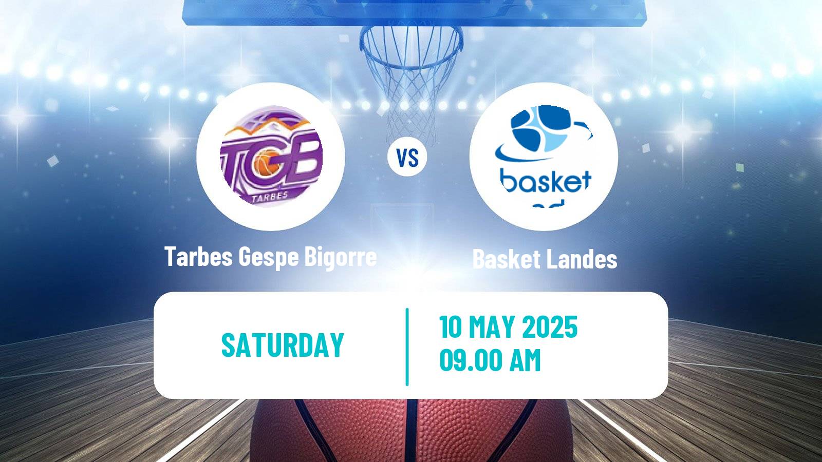 Basketball French LFB Tarbes Gespe Bigorre - Basket Landes
