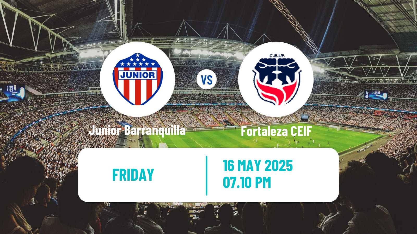 Soccer Colombian Primera A Junior Barranquilla - Fortaleza CEIF
