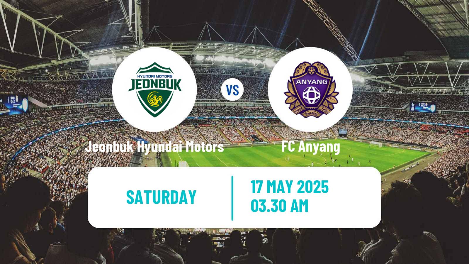 Soccer South Korean K-League 1 Jeonbuk Hyundai Motors - Anyang