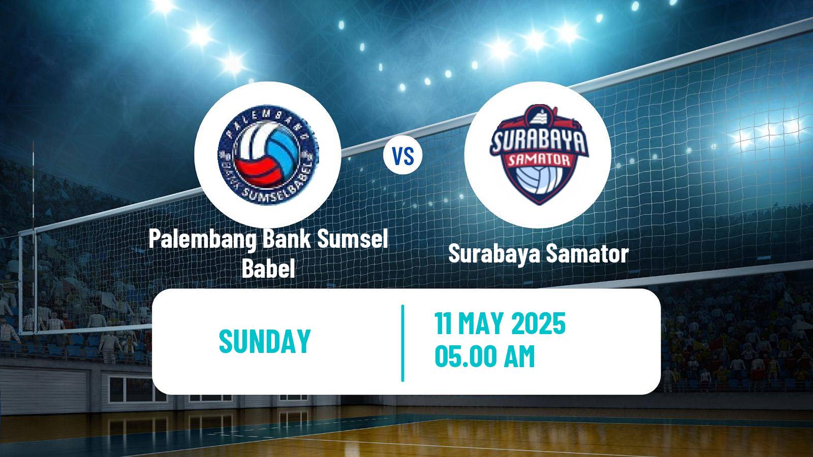 Volleyball Indonesian Proliga Volleyball Palembang Bank Sumsel Babel - Surabaya Samator