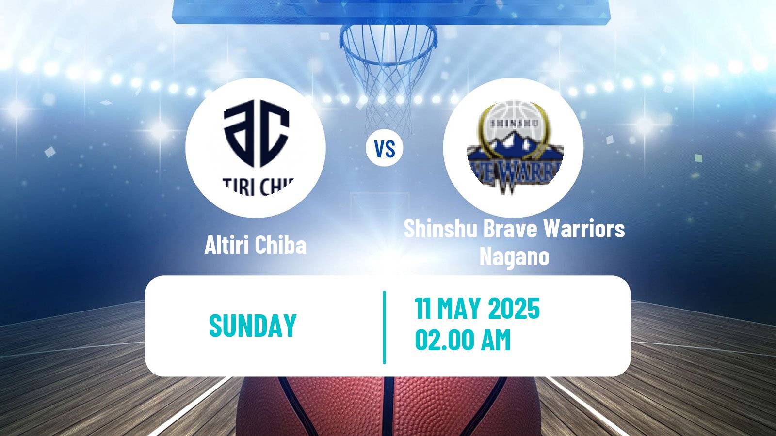 Basketball Japan B2 League Basketball Altiri Chiba - Shinshu Brave Warriors Nagano